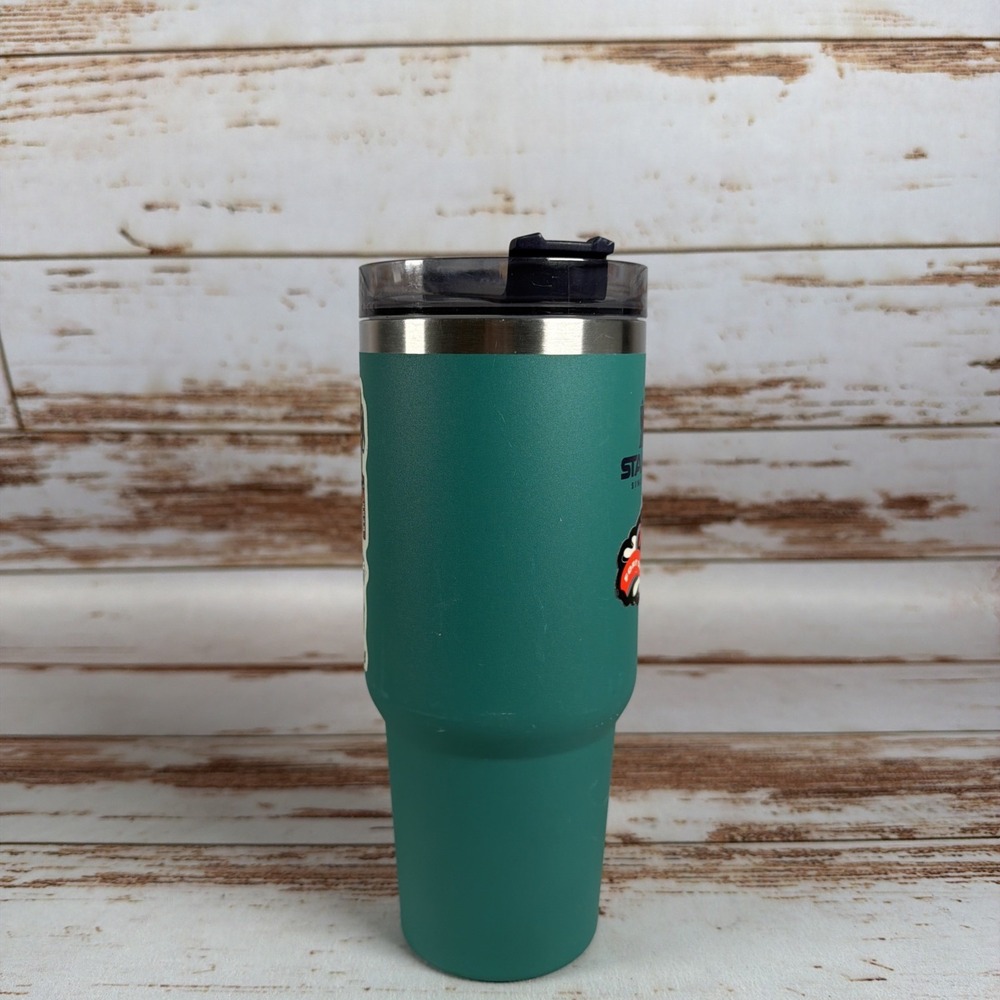 Stanley Adventure Quencher 30 oz Stainless Steel Travel Tumbler Green Used - Picture 4 of 7